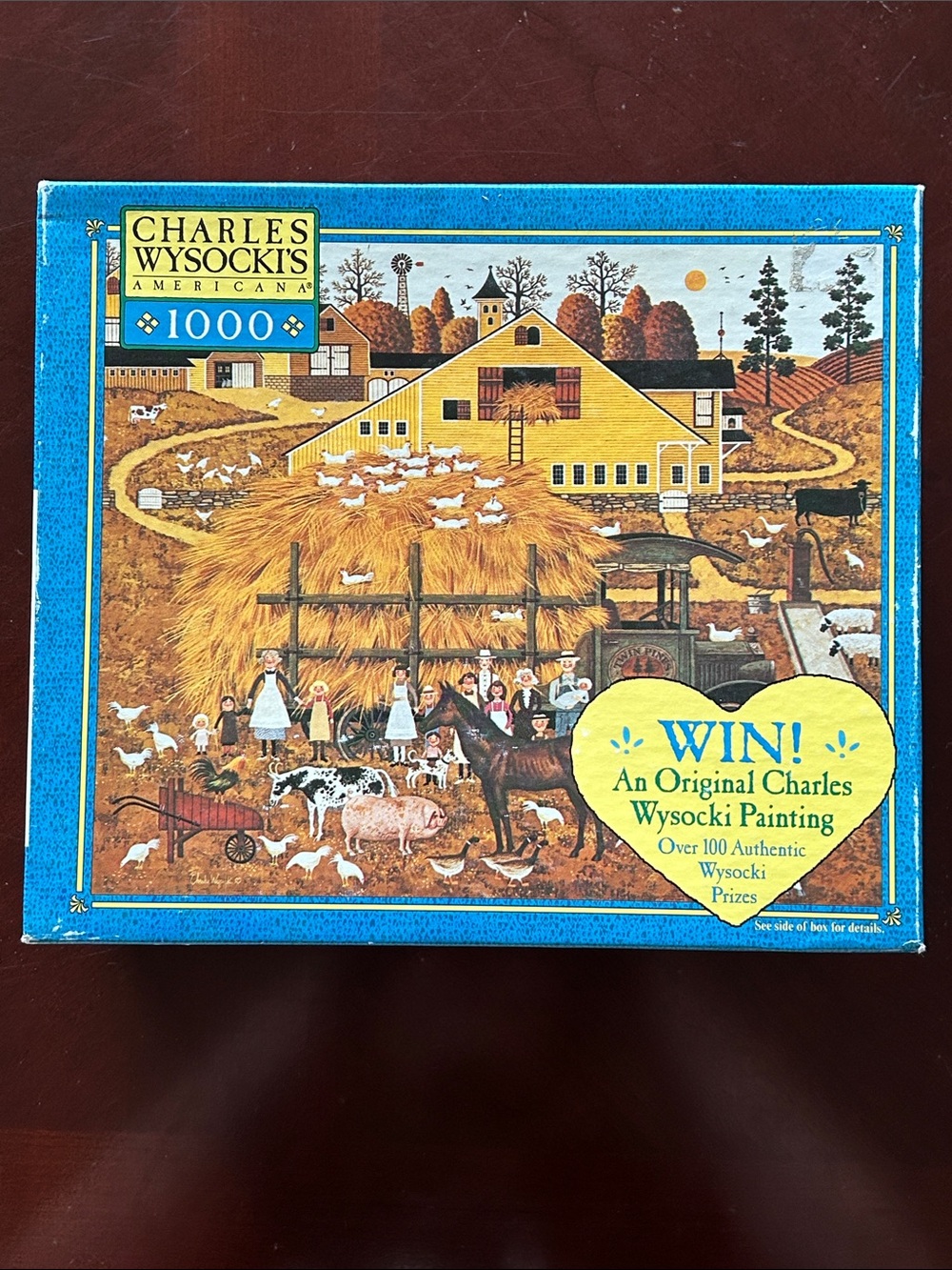 Charles Wysocki’s Americana 1,000-Piece Puzzle Farm Folks - Factory Sealed